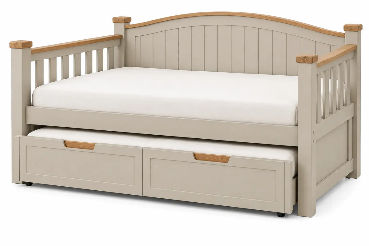 Panca, schienale sagomato e cassetti inferiori, beige/marrone